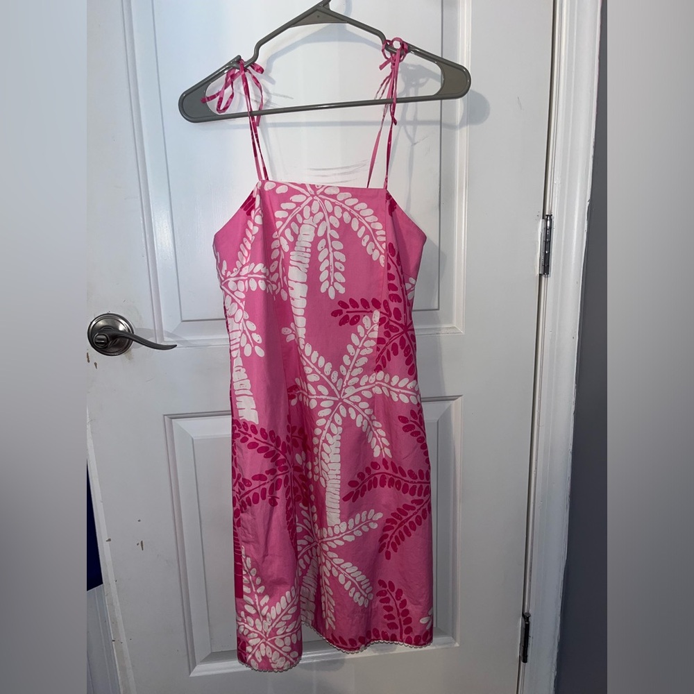 Lilly Pulitzer Vintage Pink Palm Tree Dress